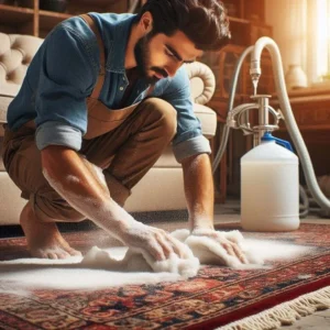 آموزش نحوه شستشوی فرش با نمک